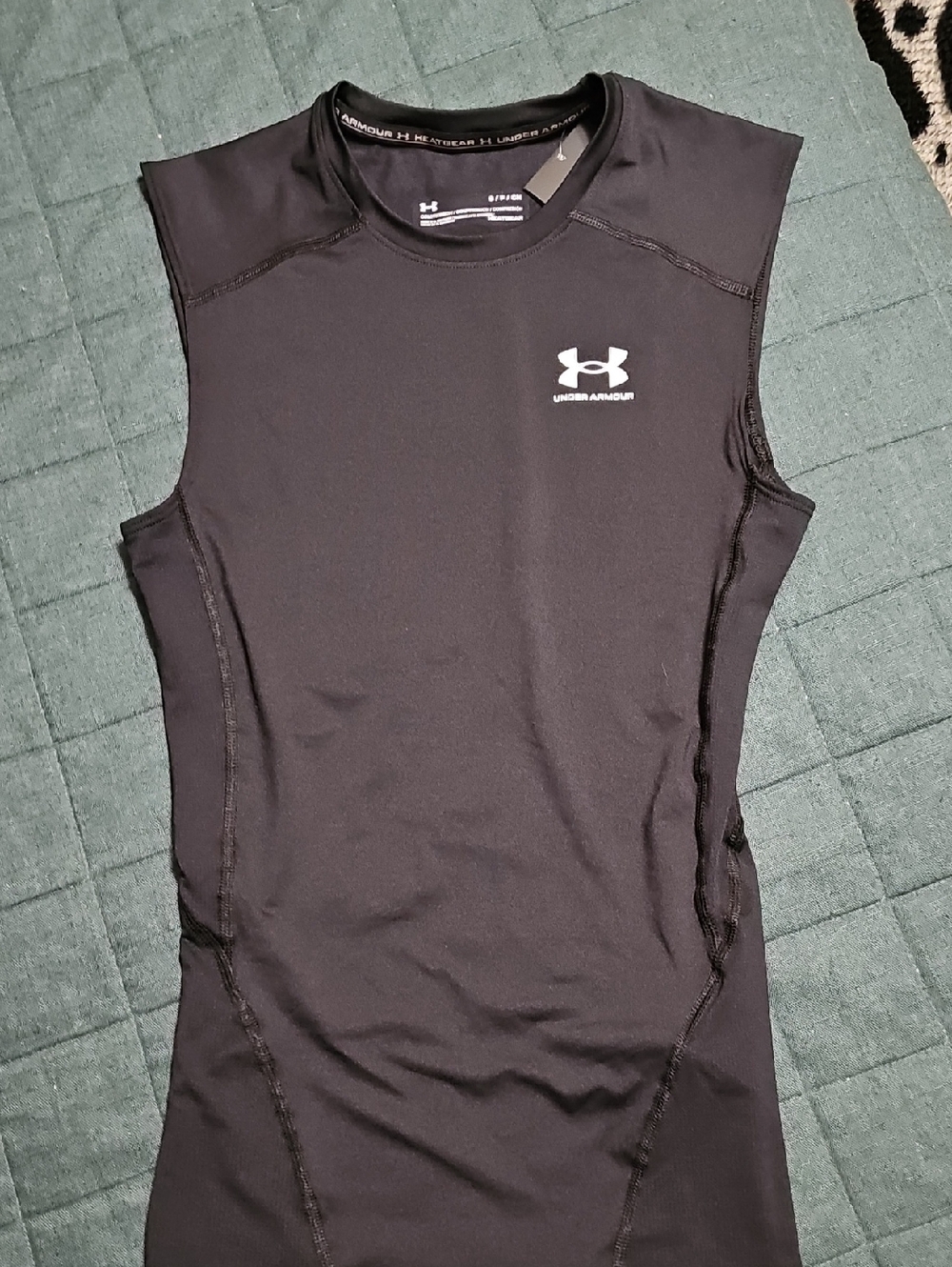Under Armour Black Sleeveless Performance Compression Tank